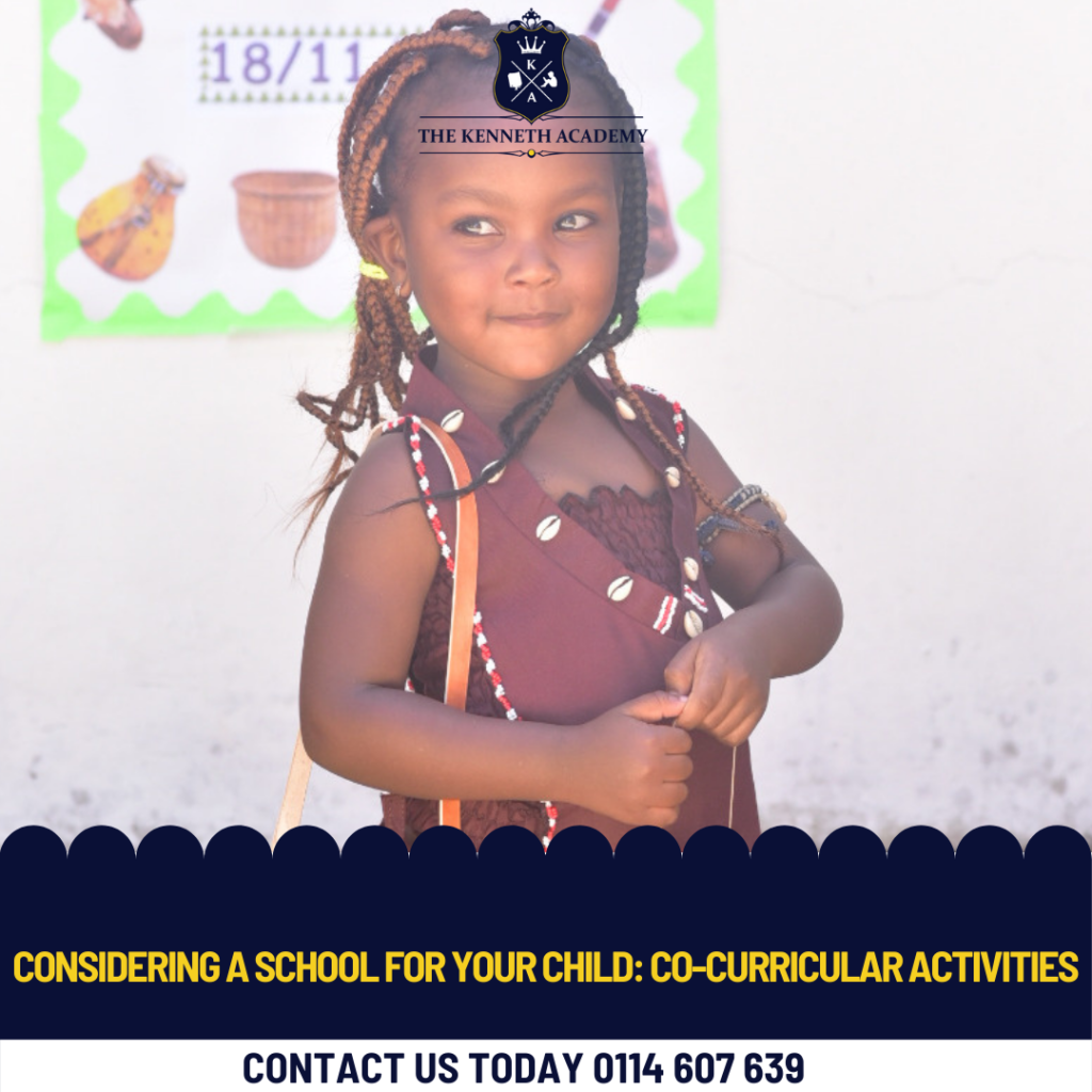 The Kenneth Academy-Things to consider when choosing a school for your child:CO-CURRICULARS
www.thekennethacademy.com
